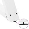 vidaXL Gambe per tavolo da pranzo 2 pz bianche 60x(72-73,3) cm in acciaio
