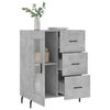 vidaXL Credenza Grigio Cemento 69,5x34x90 cm in Legno Multistrato