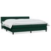 vidaXL Giroletto a Molle con Materasso Verde Scuro 180x220 cm Velluto