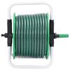 vidaXL Avvolgitubo Autonomo Verde con Set Raccordi Tubo 0,5" 30 m PVC