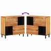vidaXL Credenza 80x33x75 cm in Legno Massello di Acacia
