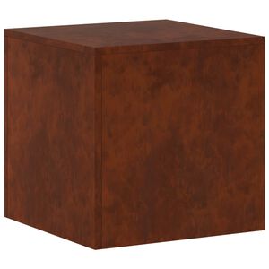 vidaXL Supporto per piante Ruggine 40 x 40 x 40 cm Acciaio Corten