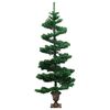 vidaXL Albero di Natale Preilluminato con Vaso Verde 120 cm in PVC