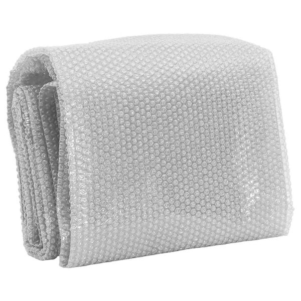 vidaXL Pellicola Galleggiante Solare PE Piscina 732x366 cm Grigia