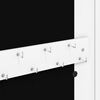 vidaXL Armadio Portagioie con Specchio a Muro Bianco 30x8,5x67 cm