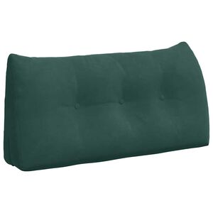 vidaXL Cuscino per Schiena Verde Scuro 100 x 24 x 50 cm Velluto