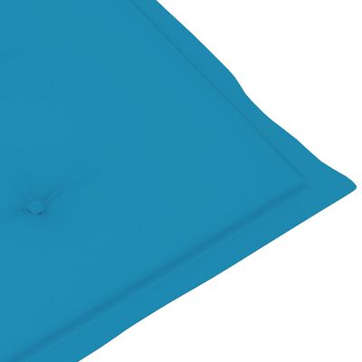 vidaXL Cuscino per Sdraio Blu (75+105)x50x3 cm