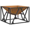 vidaXL Focolare Marrone 50 x 50 x 35 cm Acciaio