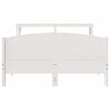 vidaXL Letto senza Materasso Bianco 135x190 cm Legno Massello di Pino