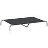 vidaXL Cuccia per Cani Rialzata Nera 150x90x20cm Tela Oxford e Acciaio