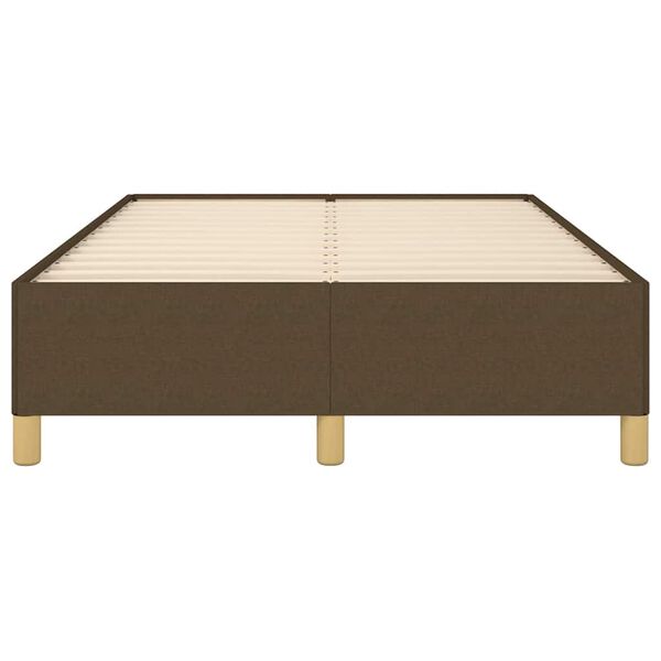 vidaXL Giroletto senza Materasso Marrone Scuro 80x200 cm in Tessuto