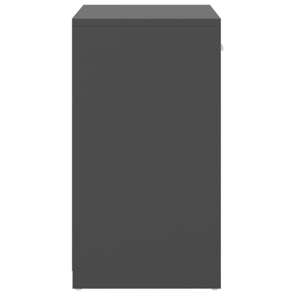 vidaXL Panca Porta Scarpe Grigia 94,5x31x57 cm in Legno Multistrato