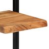 vidaXL Mensole Parete 2 pz 25x25x75 cm Legno Massello Acacia e Acciaio