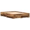 vidaXL Struttura del letto con cassetto Legno vecchio 140 x 190 cm