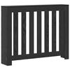 vidaXL Copertura per radiatori Rovere Nero 104 x 20 x 82 cm
