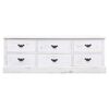 vidaXL Panchina da Ingresso Bianco Anticato 115x30x40 cm in Legno