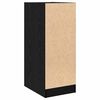 vidaXL Armadio da Apoteca Rovere nero 30 x 41 x 77.5 cm