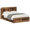 vidaXL Telaio del letto con storage Legno antico 135 x 190 cm