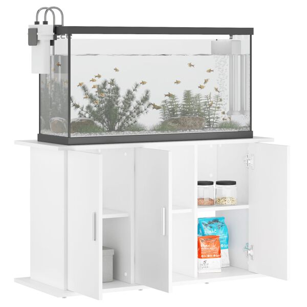 vidaXL Supporto per Acquario 101x41x58 cm in Legno Multistrato Bianco