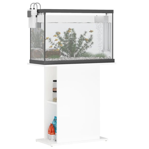 vidaXL Supporto per acquario bianco 75x36x72,5 cm in legno ingegnerizzato