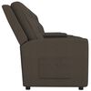 vidaXL Divano Reclinabile 4 Posti e Portabicchieri Marrone in Tessuto