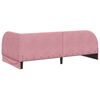 vidaXL Cornice del letto ad angolo con testiera Rosa 90 cm x 200 cm
