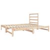 vidaXL Dormeuse Estraibile 2x(90x190) cm Legno Massello di Pino
