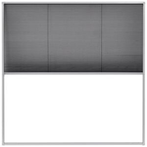 vidaXL Zanzariera Plissettata per Finestre in Alluminio 120x120 cm