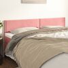 vidaXL Testiera Rosa 180x5x78/88 cm in Velluto