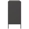 vidaXL Credenza Nera 68x39x79 cm in Acciaio