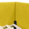 vidaXL Struttura Letto Angolare con Materasso 2 pcs Giallo Velluto