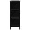 vidaXL Credenza Rovere nero 70 x 30 x 80 cm Legno multistrato