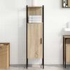 vidaXL Mobile da Bagno Beige 33 x 33 x 120,5 cm Legno multistrato