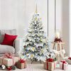 vidaXL Albero di Natale artificiale con 150 LED Bianco 150 cm PE e PVC