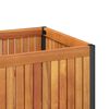 vidaXL Fioriera da Giardino 85x45x44 cm in Legno Acacia e Acciaio