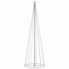 vidaXL Albero di Natale a Cono con 330 LED Colorato 100x300 cm