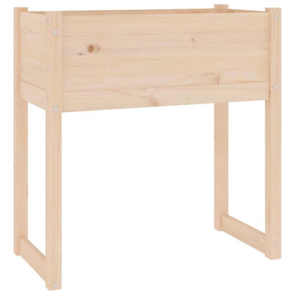 vidaXL Fioriera 78x40x81 cm in Legno Massello di Pino