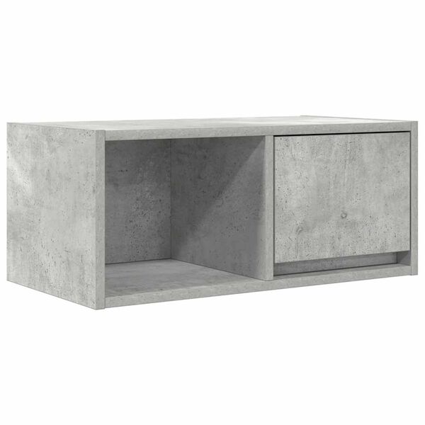 vidaXL Mobile per TV Grigio Cemento 60x31x25,5 cm Legno Multistrato