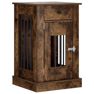vidaXL Mobile da cassa per cani Rovere Fumo 50 x 47,5 x 80 cm