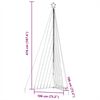 vidaXL Albero di Natale a LED 789 LED Blu 476 cm
