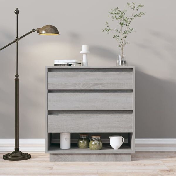 vidaXL Credenza Grigio Sonoma 70x41x75 cm in Truciolato