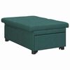 vidaXL Divano letto Verde scuro 194 x 67 x 37 cm Tessuto