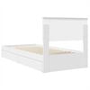 vidaXL Letto con Contenitore Bianco 90 x 200 cm Legno multistrato