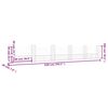 vidaXL Cesto Gabbione a U con 6 Pali in Ferro 620x20x100 cm
