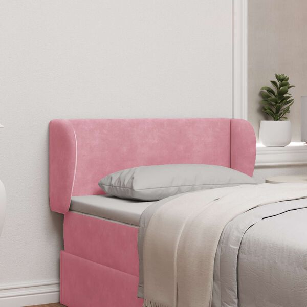 vidaXL Orecchia della Testata Rosa 40 x 23 x 6 cm Velluto