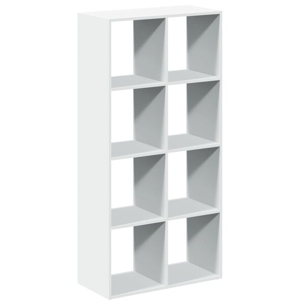 vidaXL Libreria divisoria bianca 69,5x29x137,5 cm in legno ingegnerizzato