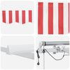 vidaXL Tenda Retrattile Rosso e Bianco 350 x 250 cm