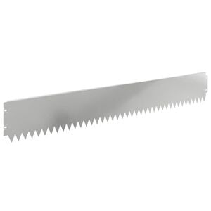 vidaXL Bordura per Prato 20 pcs 103 x 15 cm Acciaio Argento