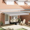 vidaXL Tenda da Sole Grigio chiaro 4,5 × 3 m Poliestere e metallo