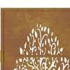 vidaXL Cancello da giardino 100x125 cm in acciaio Corten con design ad albero